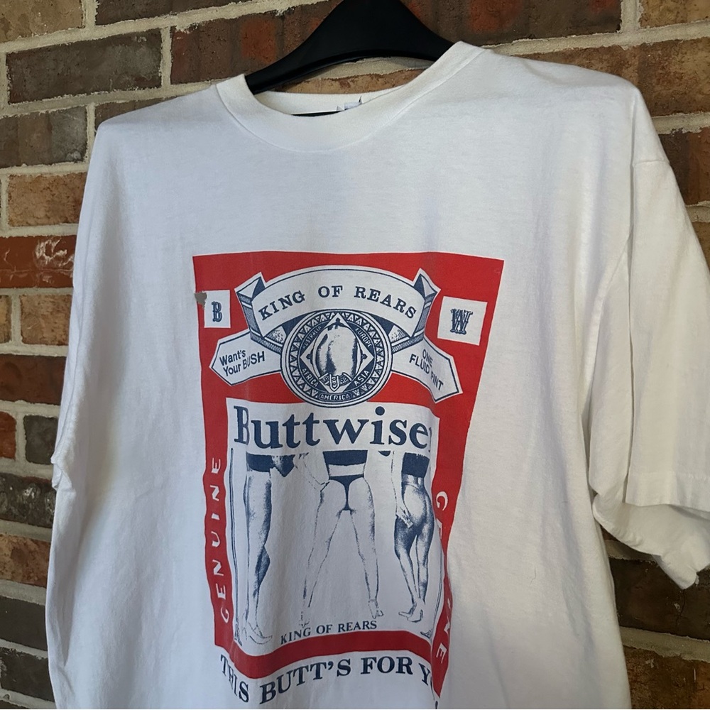 Vintage Buttwiser Parody King of Rears Tee - Picture 3 of 9